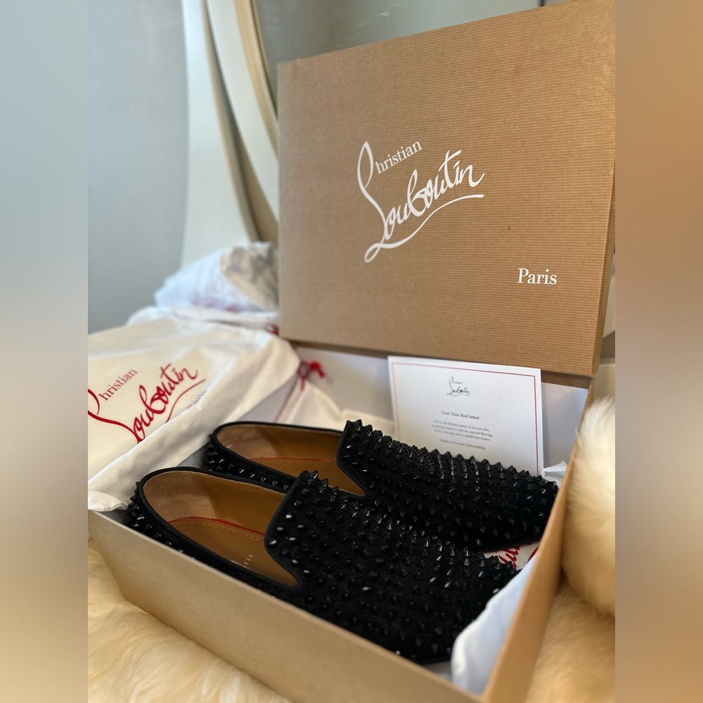 Christian Louboutin Men’s Dandelion Spikes Loafers (size 11)